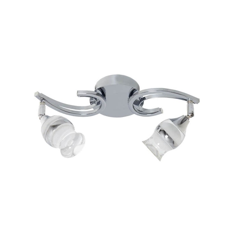 Plafón Zodiaco cromo 2 x LED 5W 4000K Fabrilamp